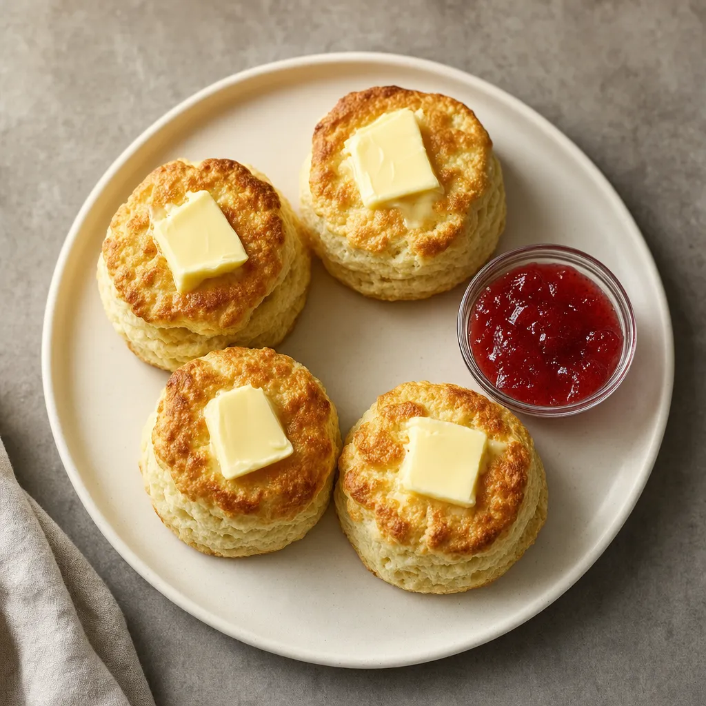 Buttermilk Biscuits with Butter and Jam recipe combo