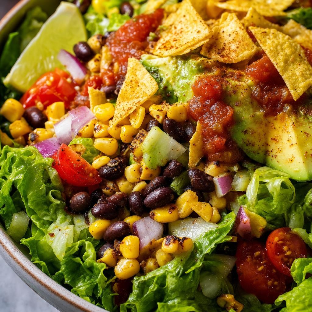Black Bean Corn Taco Salad