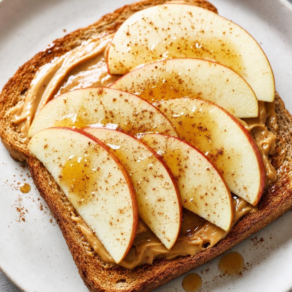 Apple Peanut Butter Toast