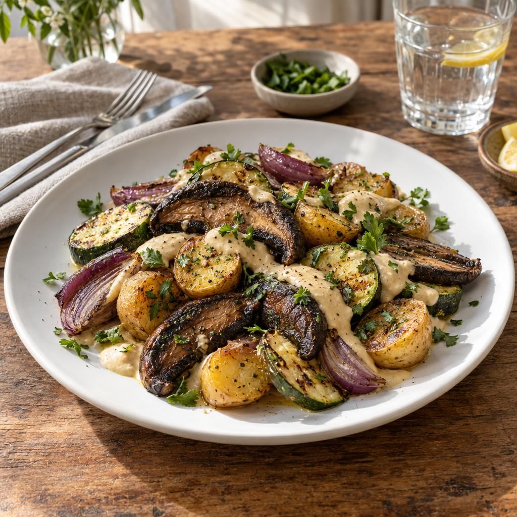 Sheet-Pan Magic: Plants Take Center Stage generated menu image