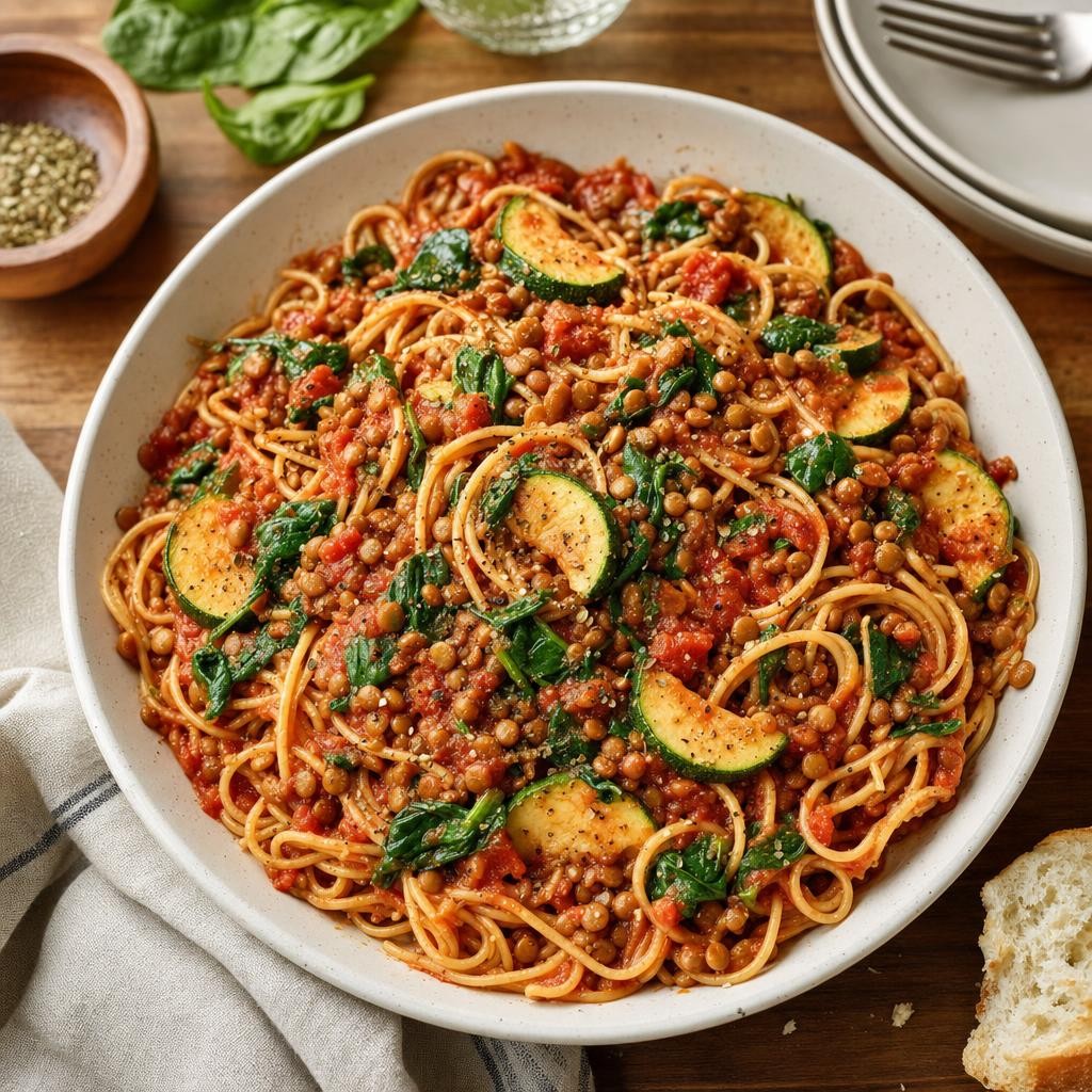 Lentil Marinara Pasta recipe combo