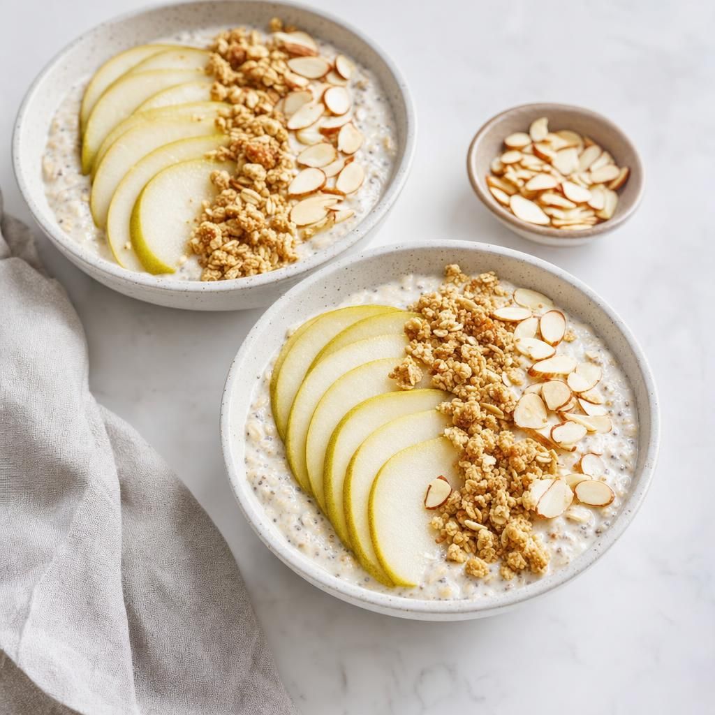 Pear Oat Crunch Smoothie Bowl