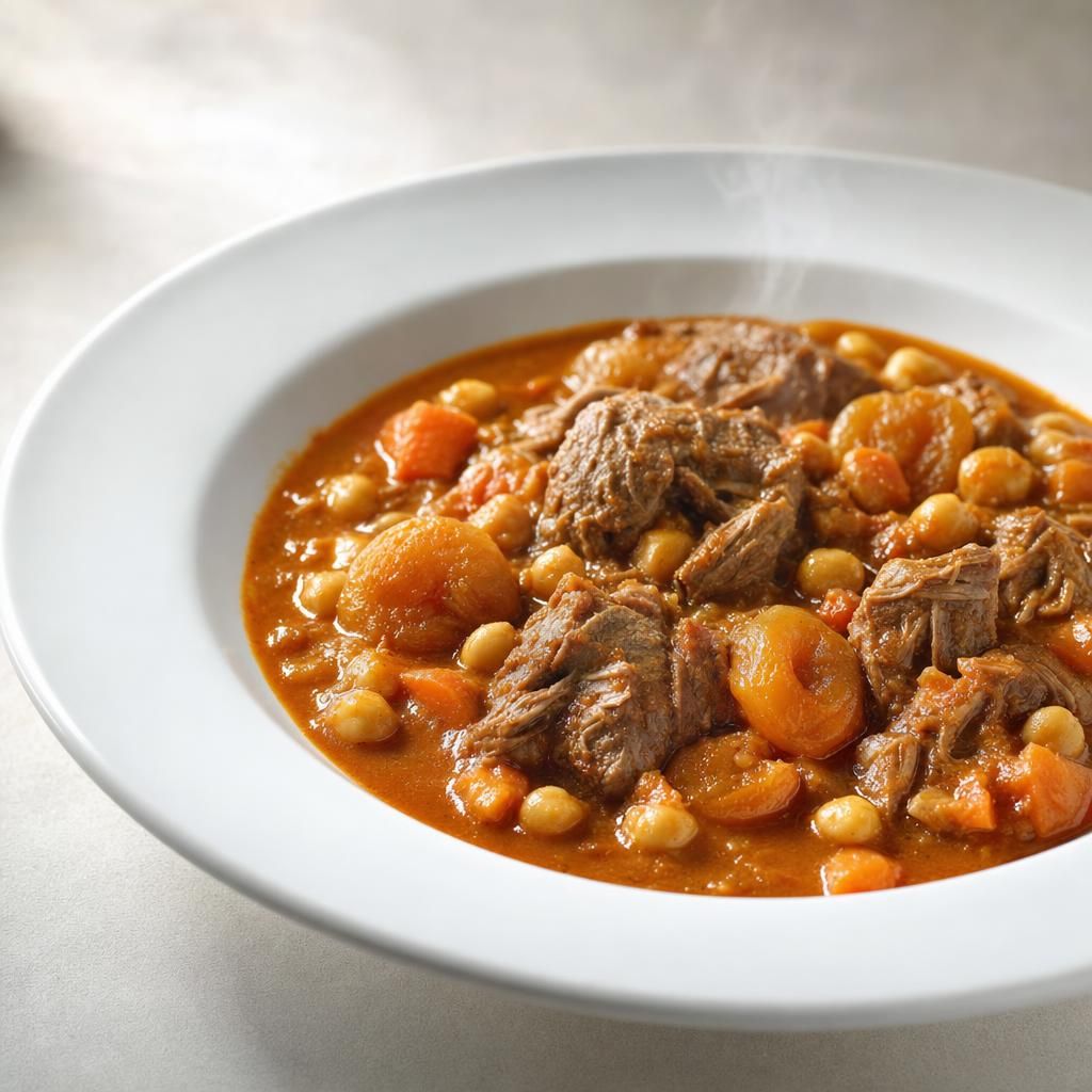 Lamb, Apricot and Chickpea Stew