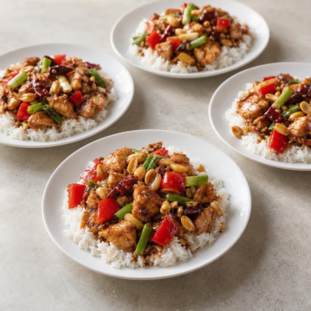 Kung Pao-Style Chicken and Rice