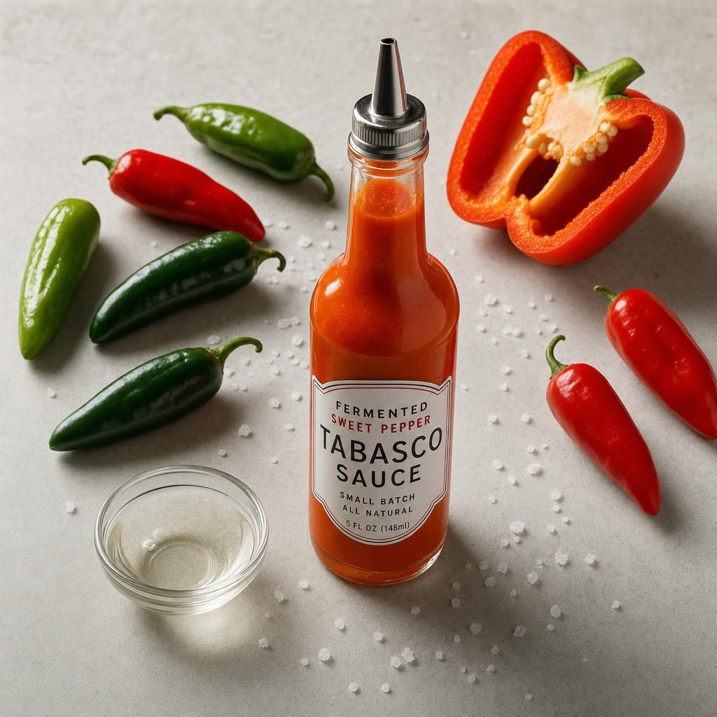 Fresh Tabasco Pepper Hot Sauces: Fermented & Quick preview image 2
