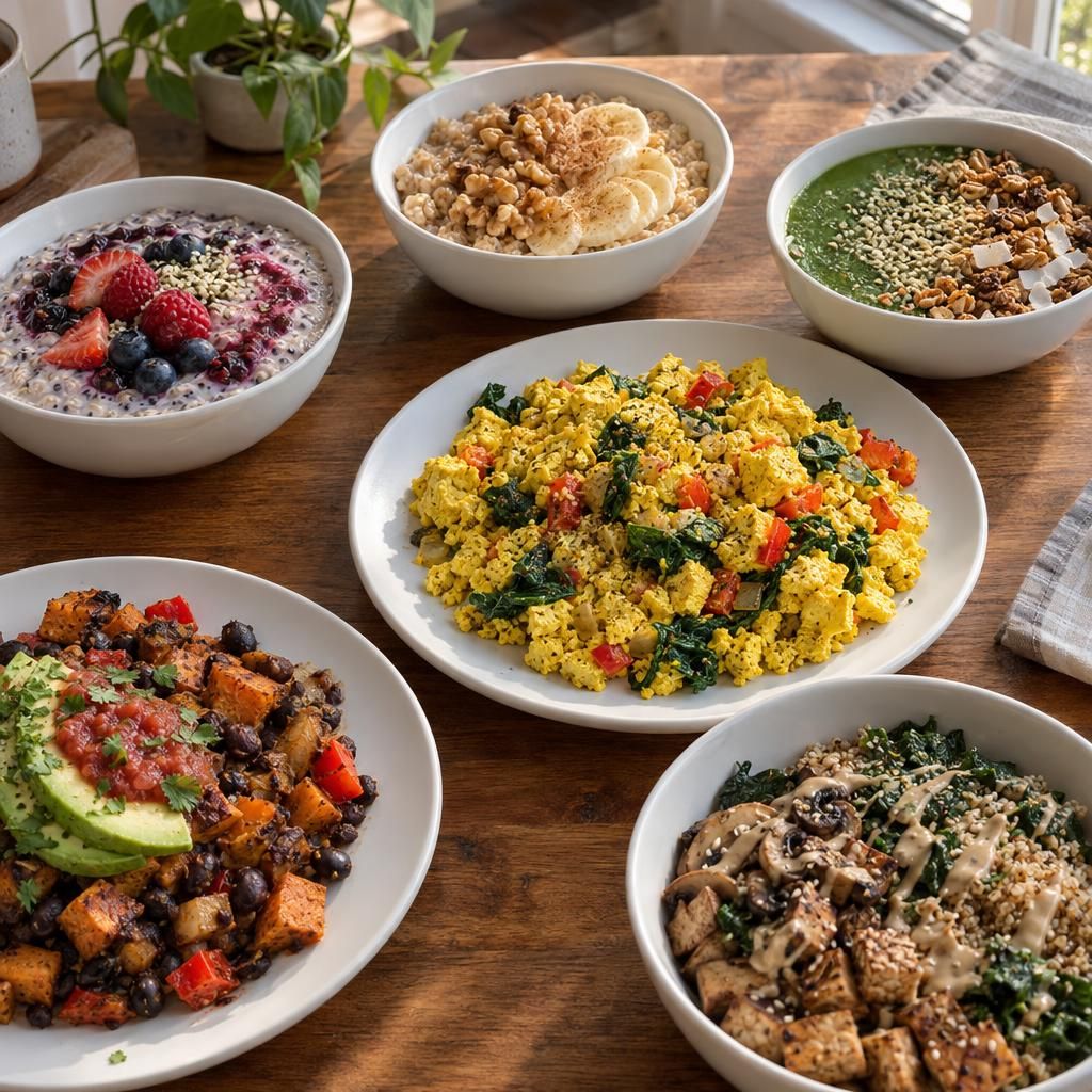 Rise & Shine: Plant-Powered Breakfasts generated menu image