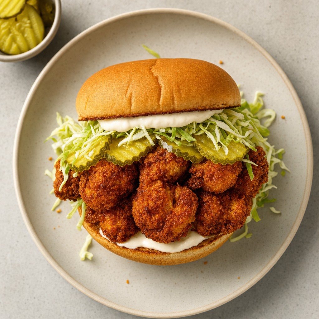 Nashville Hot Cauliflower Sandwich