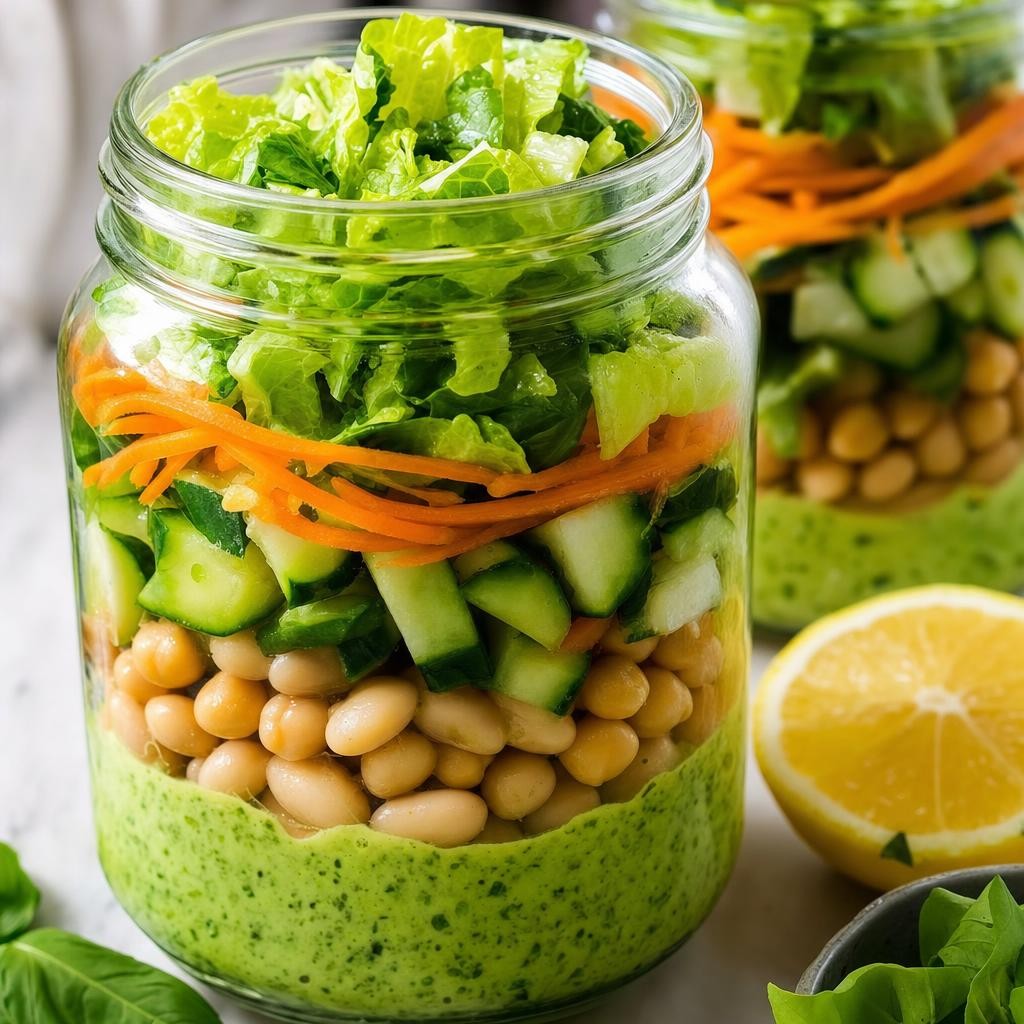 Green Goddess Bean Salad Jars recipe combo