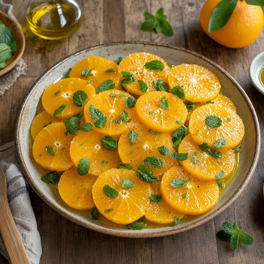 Orange Mint Olive Oil Slices