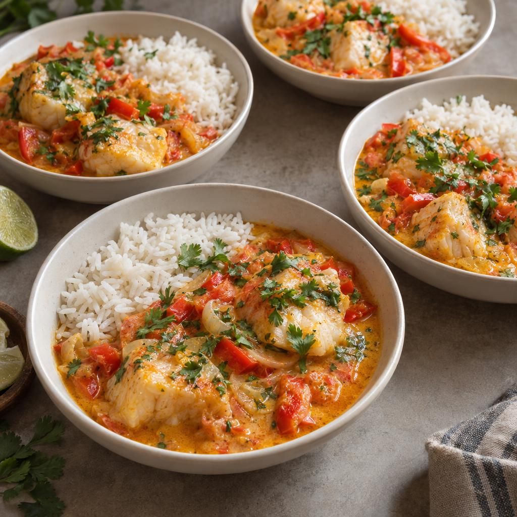 Cod Moqueca with Rice