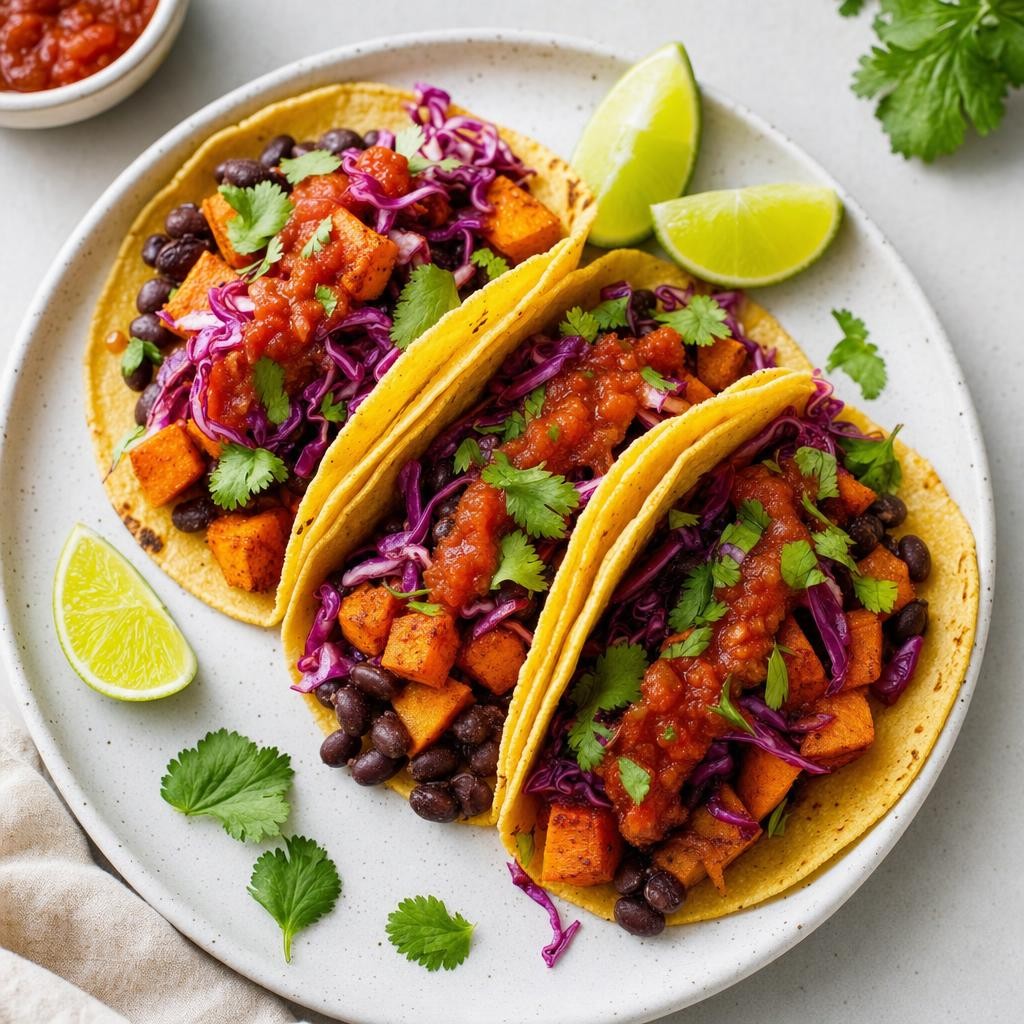 Black Bean Sweet Potato Tacos recipe combo