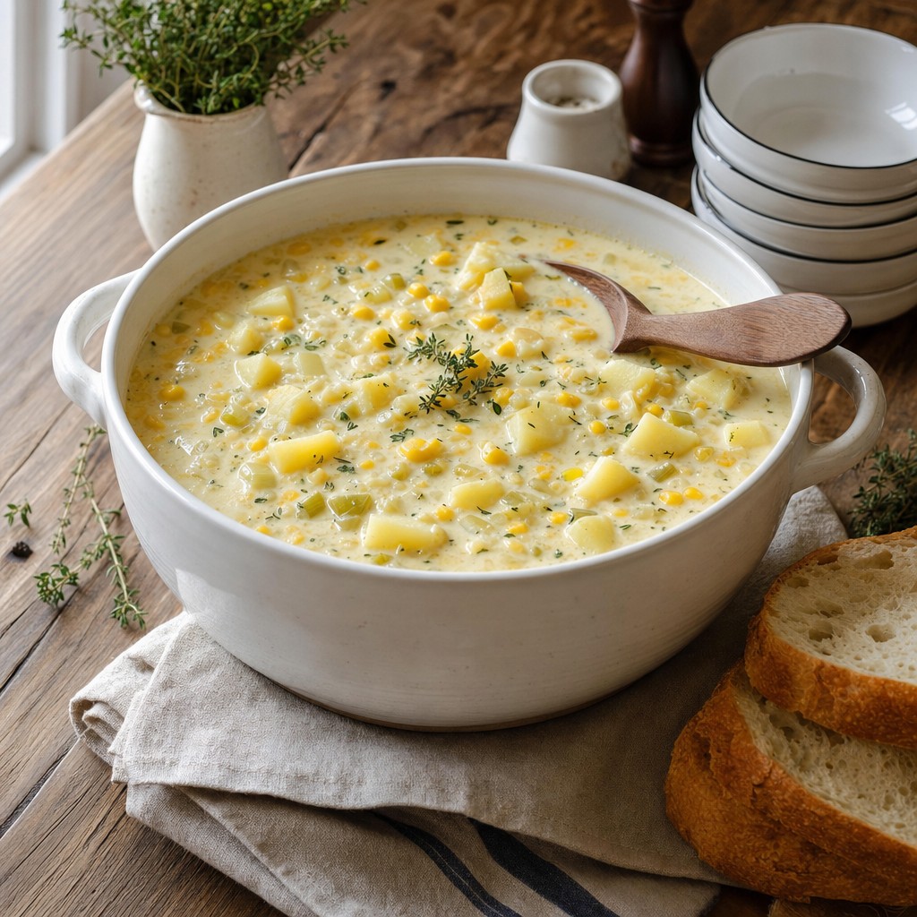 New England Corn and Potato Chowder recipe combo