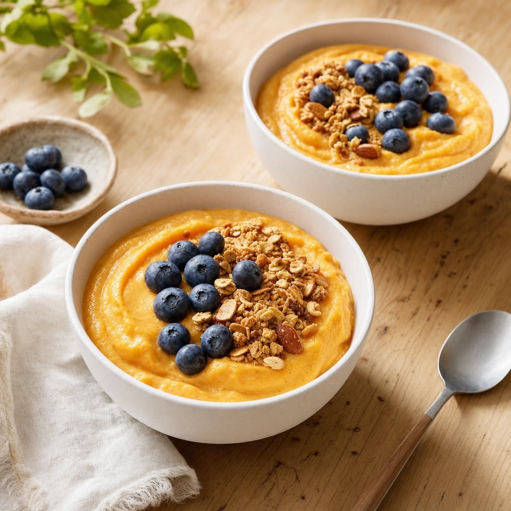 Peach Mango Smoothie Bowl