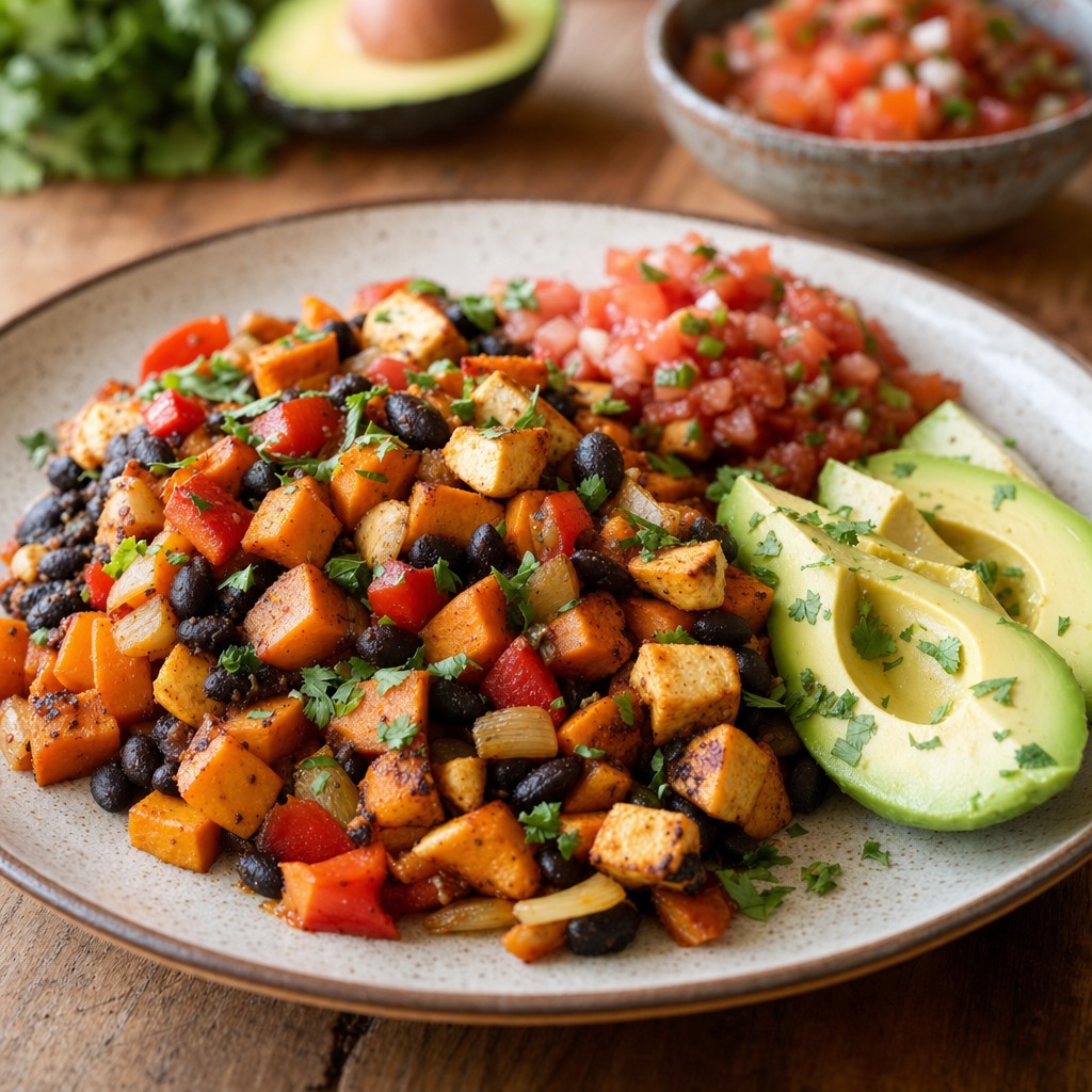 Black Bean Sweet Potato Breakfast Hash recipe combo
