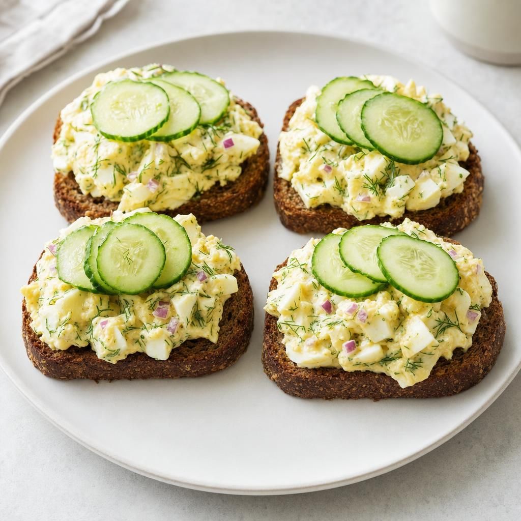 Open-Faced Nordic Egg Salad Sandwich