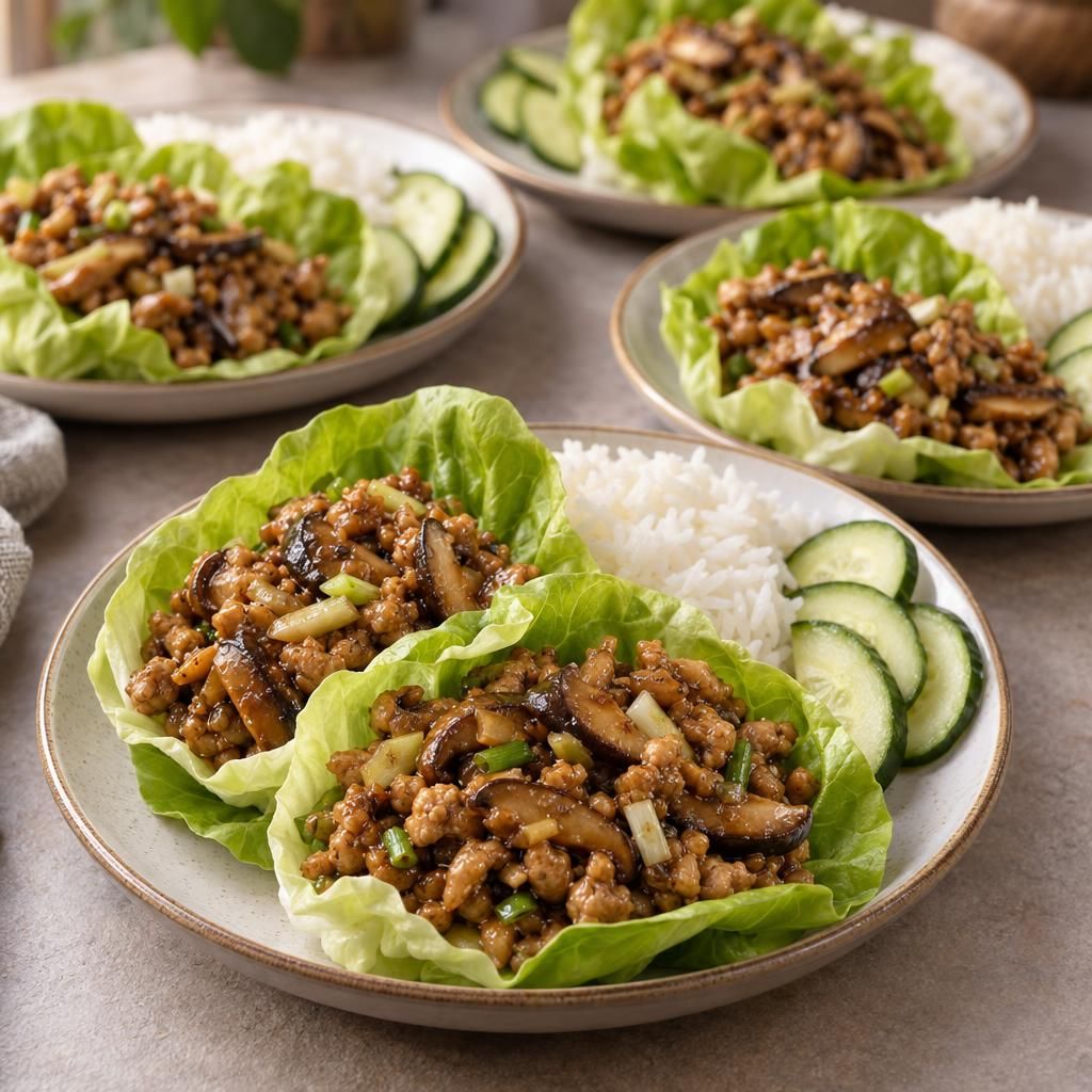 Hoisin Chicken Lettuce Wraps