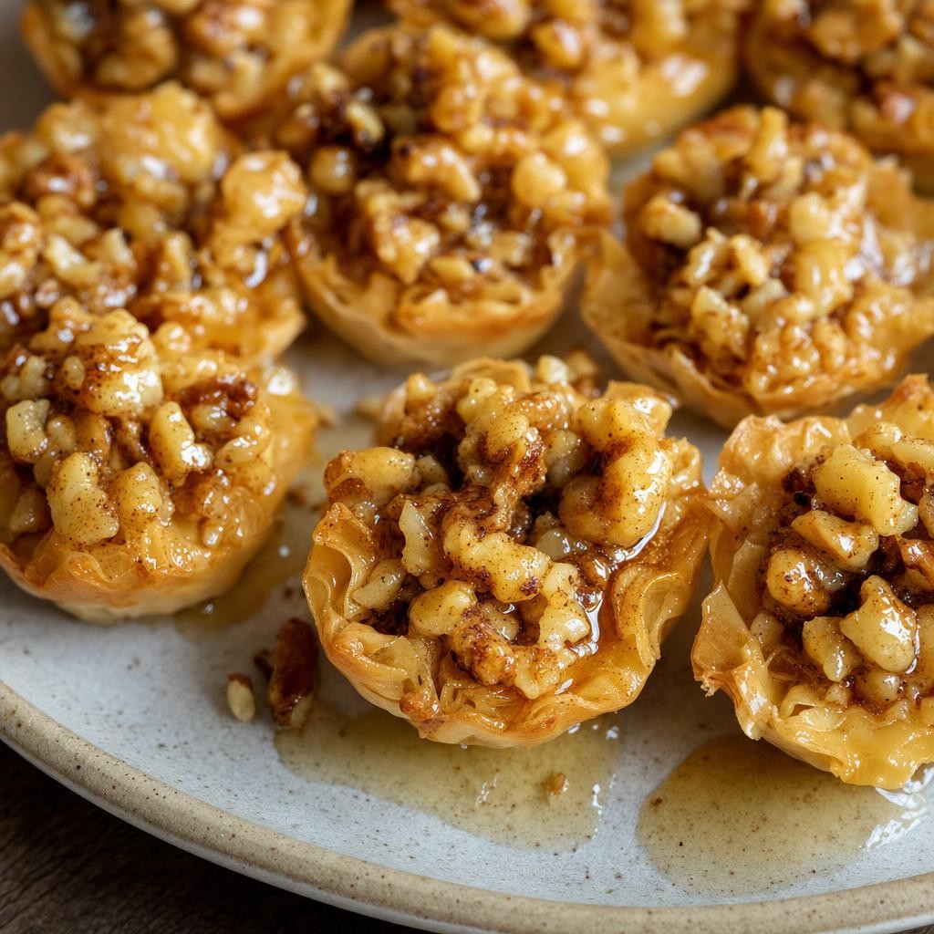 Greek Honey Walnut Baklava Cups