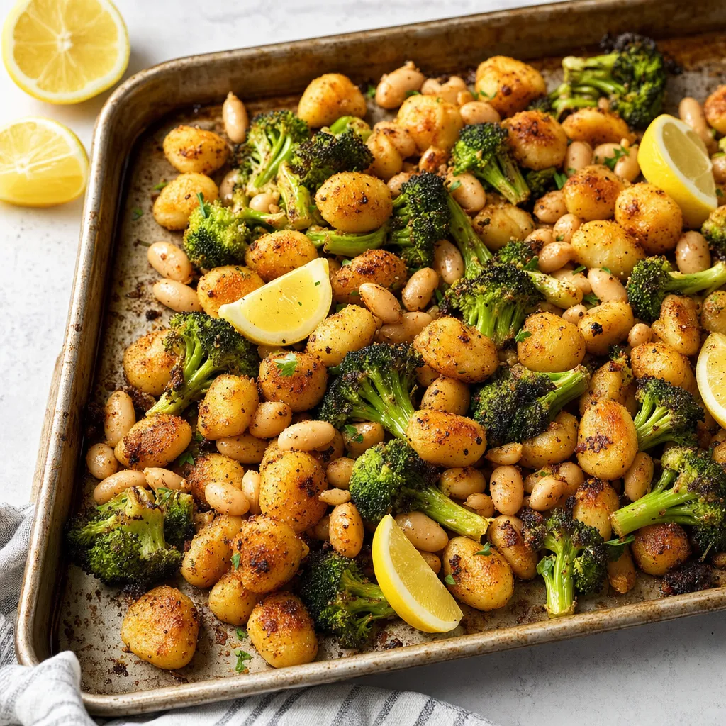 Smoky Lemon Sheet-Pan Gnocchi