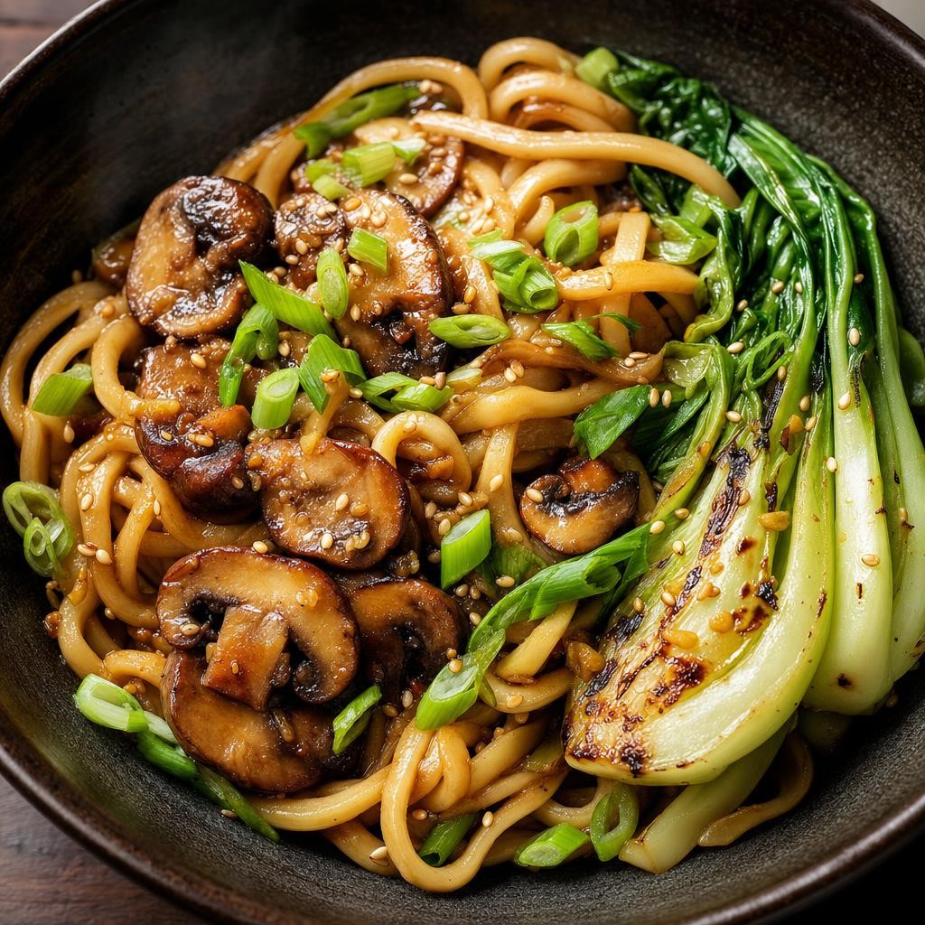 Mushroom Garum-Inspired Noodle Bowl