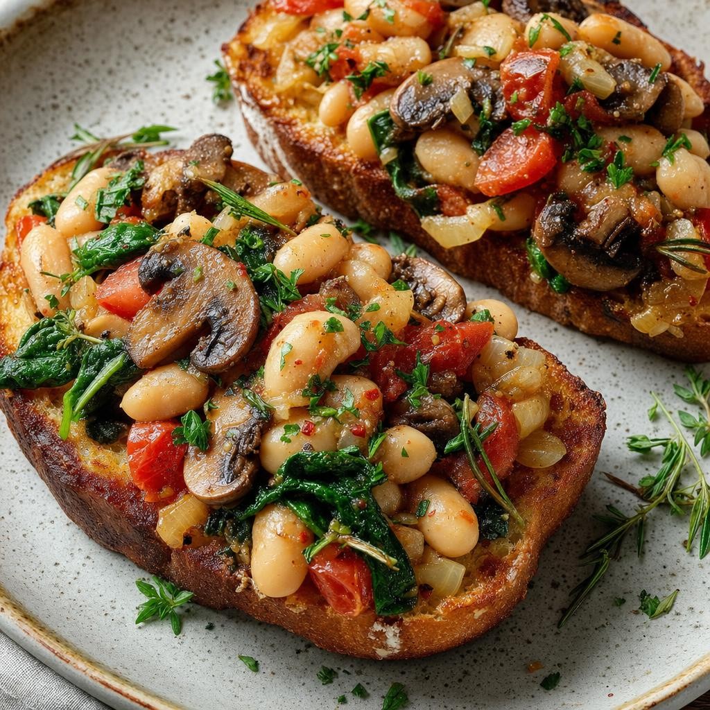 White Bean Tomato Tavern Toasts recipe combo