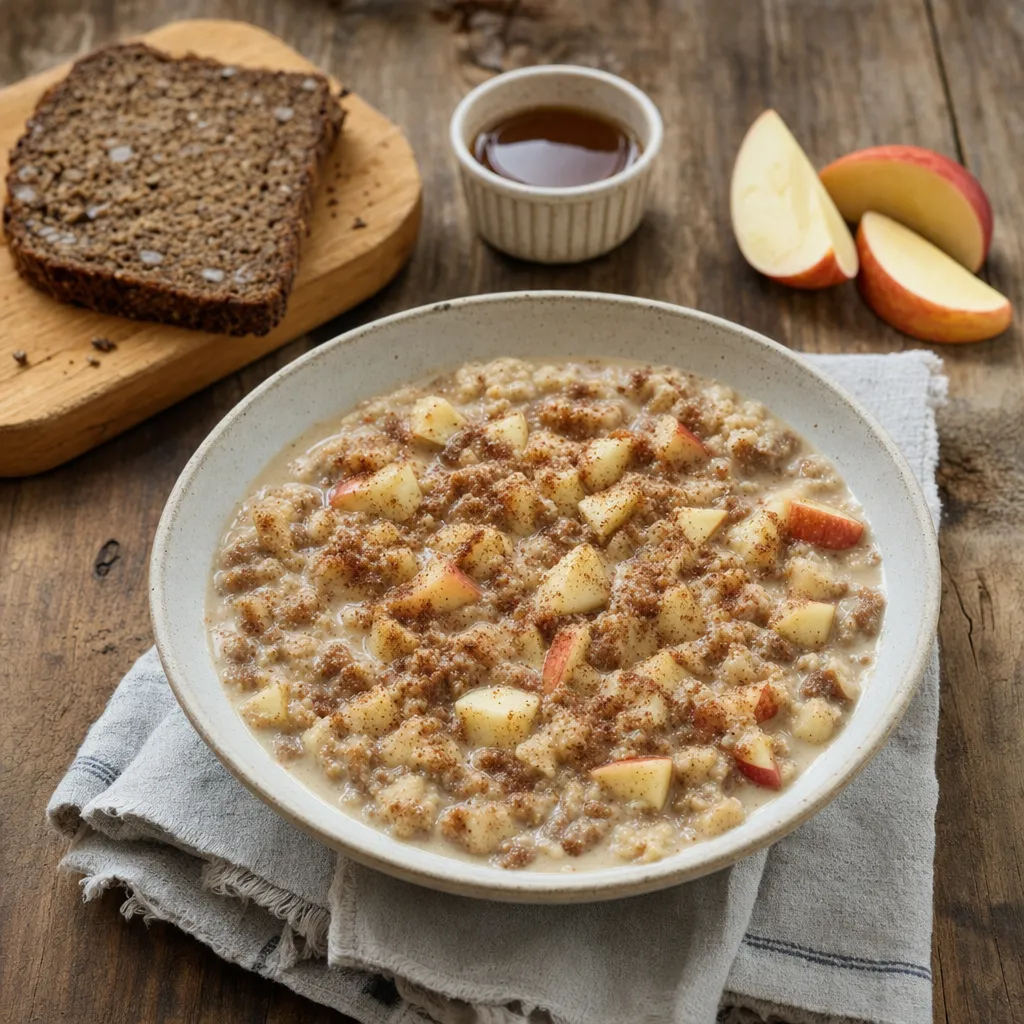 Danish Apple-Cinnamon Rye Porridge recipe combo