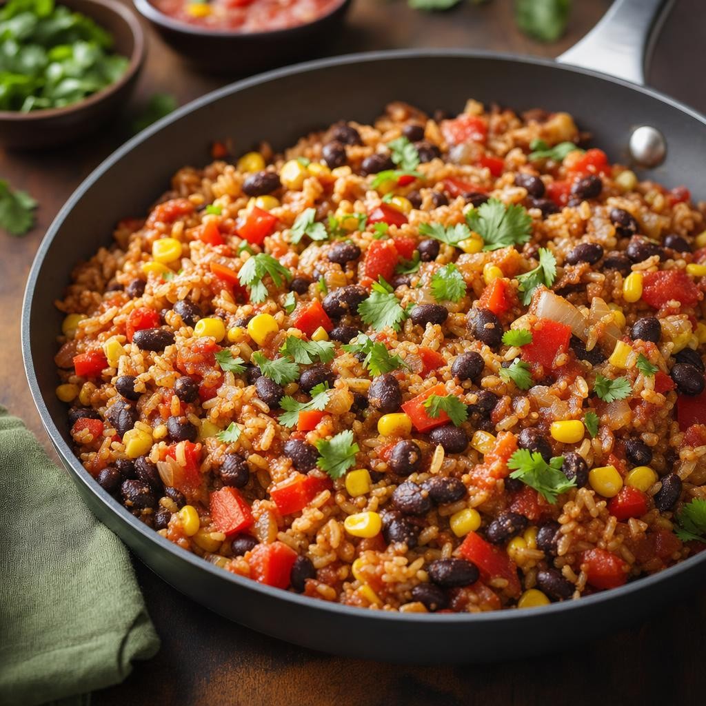 Black Bean Taco Rice Skillet recipe combo