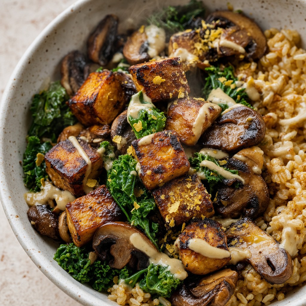 Tempeh Mushroom Breakfast Bowl