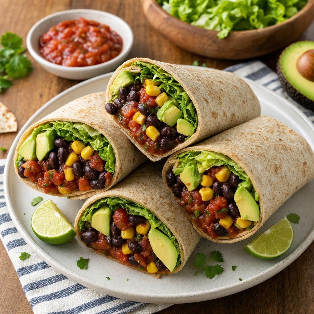 Black Bean Salsa Wraps recipe combo