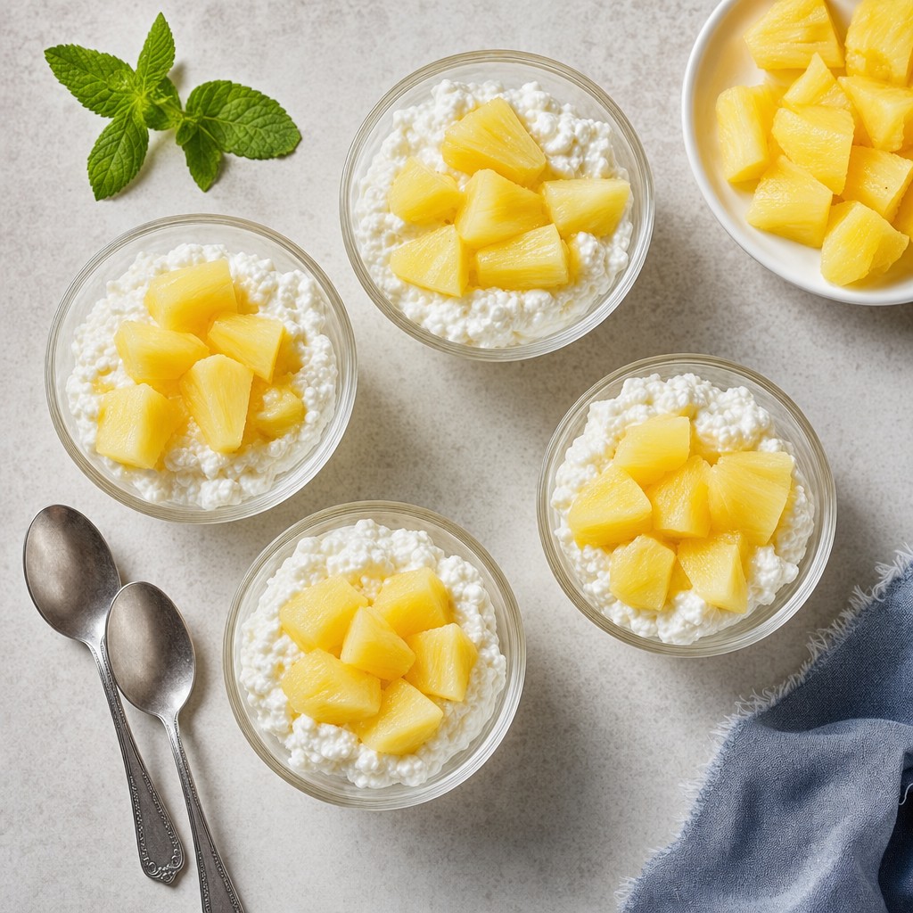 Pineapple Cottage Cheese Cups