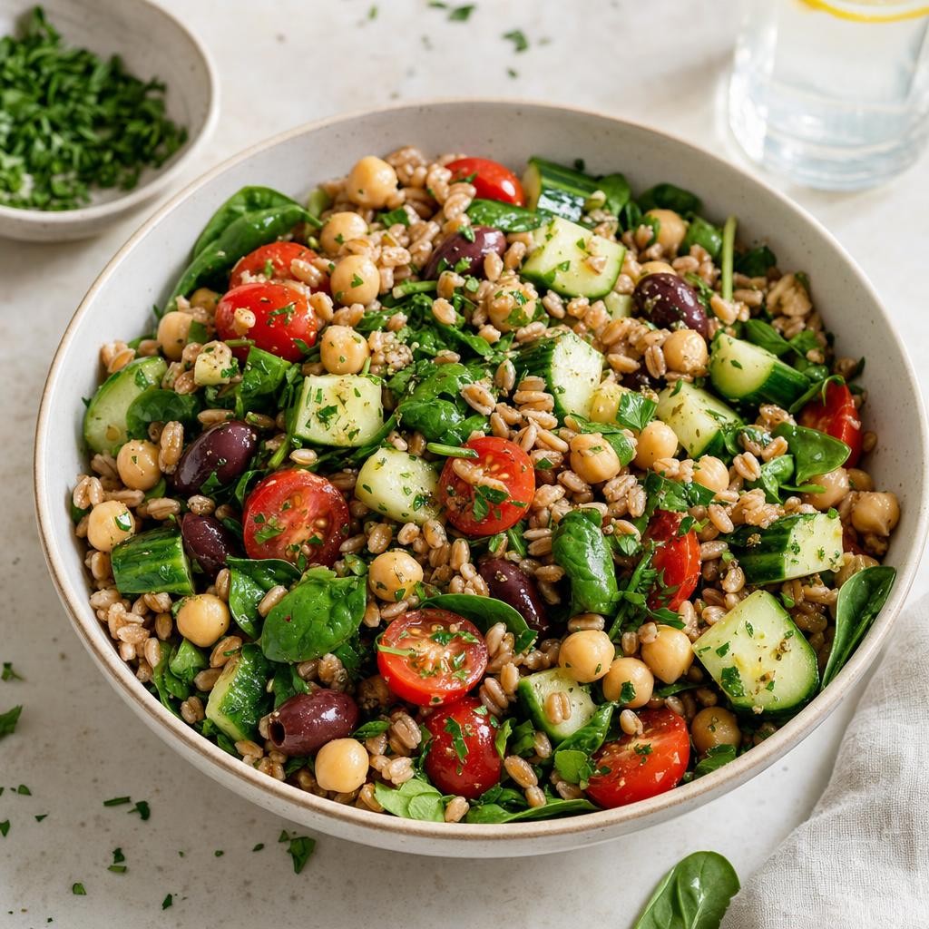 Mediterranean Chickpea Farro Bowl recipe combo