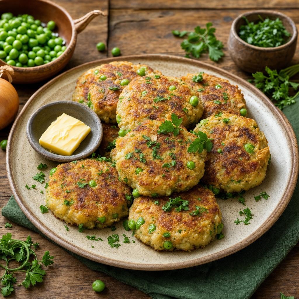 Potato Pea Garden Cakes recipe combo