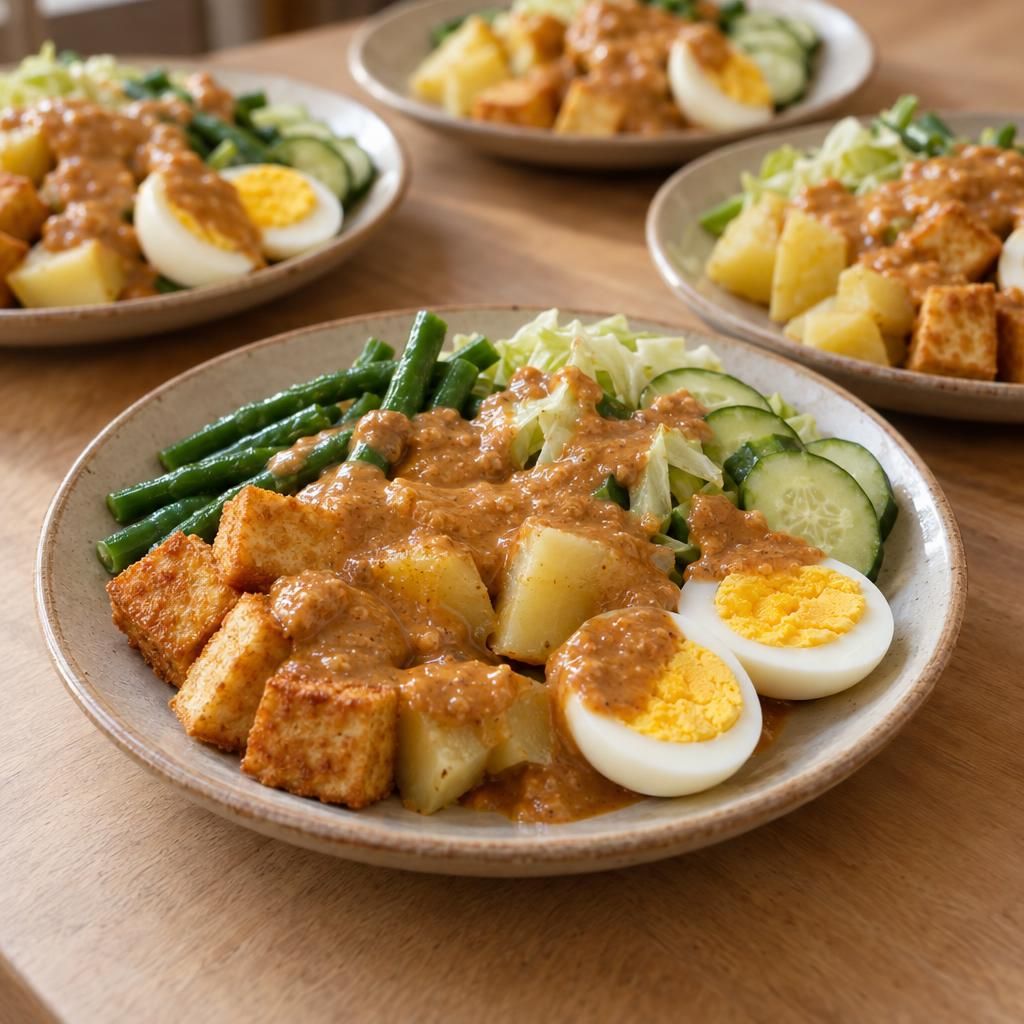 Gado-Gado with Peanut-Lime Dressing
