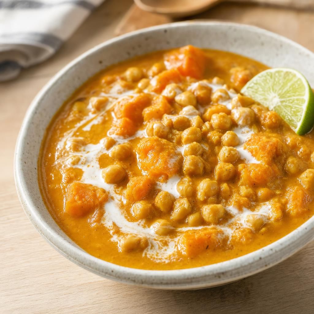 Pumpkin Chickpea Coconut Curry