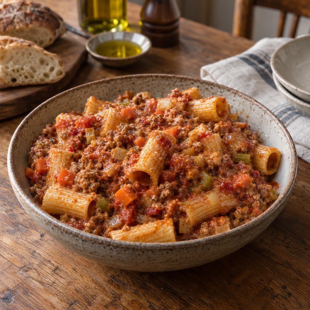 Turkey Bolognese Rigatoni